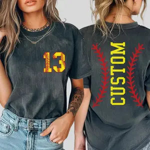 Comfort Colors Softball Tshirt,Custom Number And Name Tshirt,Personalized Tshirt,Softball Mom Tee,Softball Team,Sport Lover,ana1900