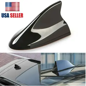 Universal Shark Fin Antenna Cover Car Trim Signal Radio AM/ FM Aerial Black USA