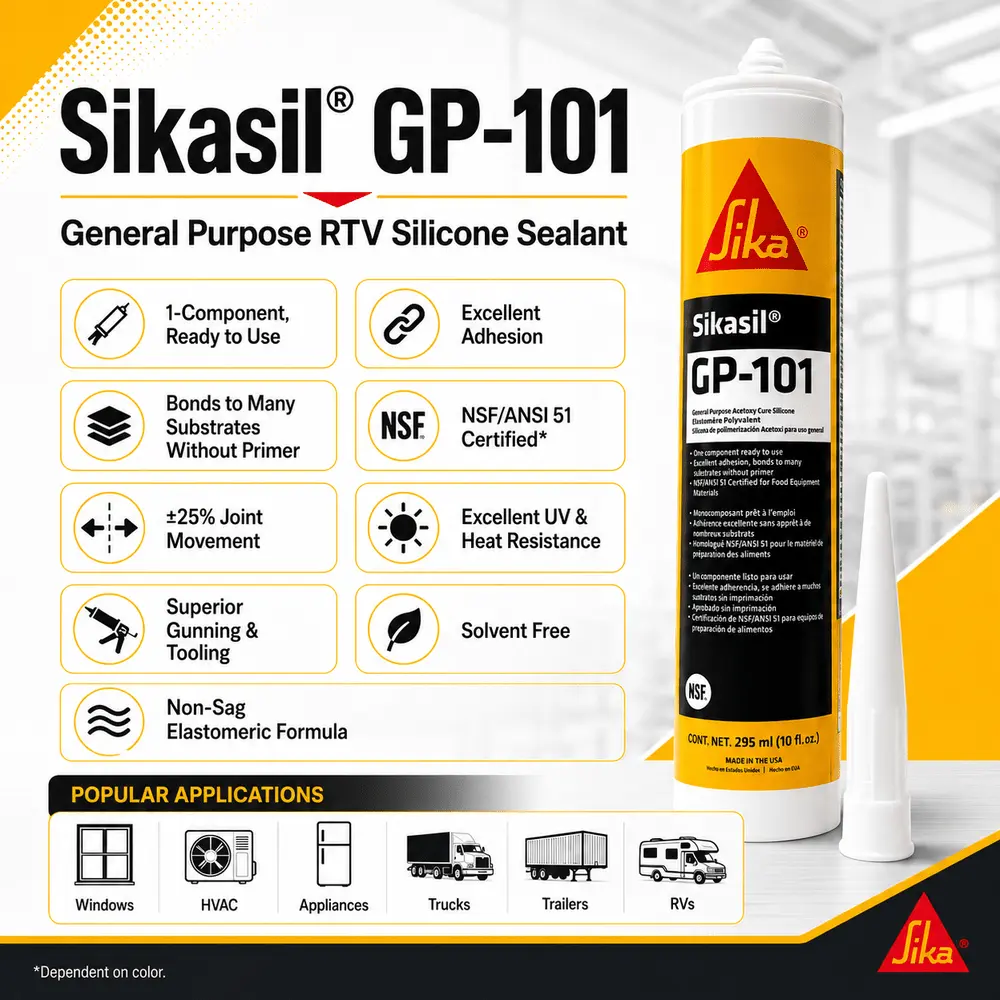 Sikasil GP-101 High-Performance Silicone Sealant