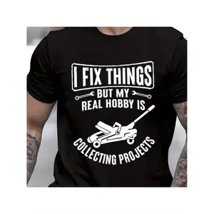 Graphic Tees mens mechanic funny tee shirt things collecting objects for him garage job occupational mechanics tee black -1 Classic Fabric