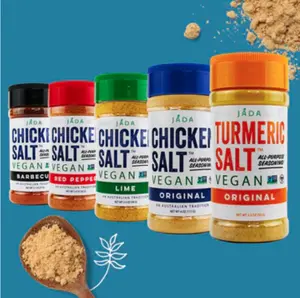 JADA Spices Chicken Salt Spice and Seasoning Set - Pack of 5 - Vegan Keto Paleo Friendly - Original Turmeric Red Pepper Lime Barbecue - Preservative Additive Free - All Purpose for Cooking BBQ Grilling Rubs Popcorn