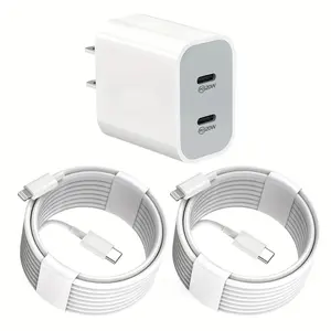 For iPhone 14 Charger Fast Charging,40W Dual USB-C Quick Wall Charger with 10ft Extra Long Lightning Cable for iPhone 14/13/12/11/XR/XS/SE/iPad Multi Ports Type C