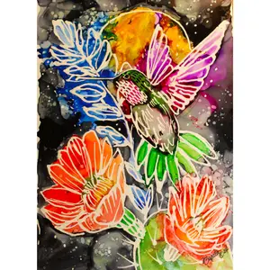 Midnight Hummingbird Print