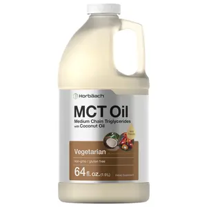 Horbäach MCT Oil 64 oz | 100% Pure | Blends with Coffee, Tea, Juice and Liquids | Value Size Unflavored Formula | Keto, Vegetarian, Non-GMO, and Gluten Free