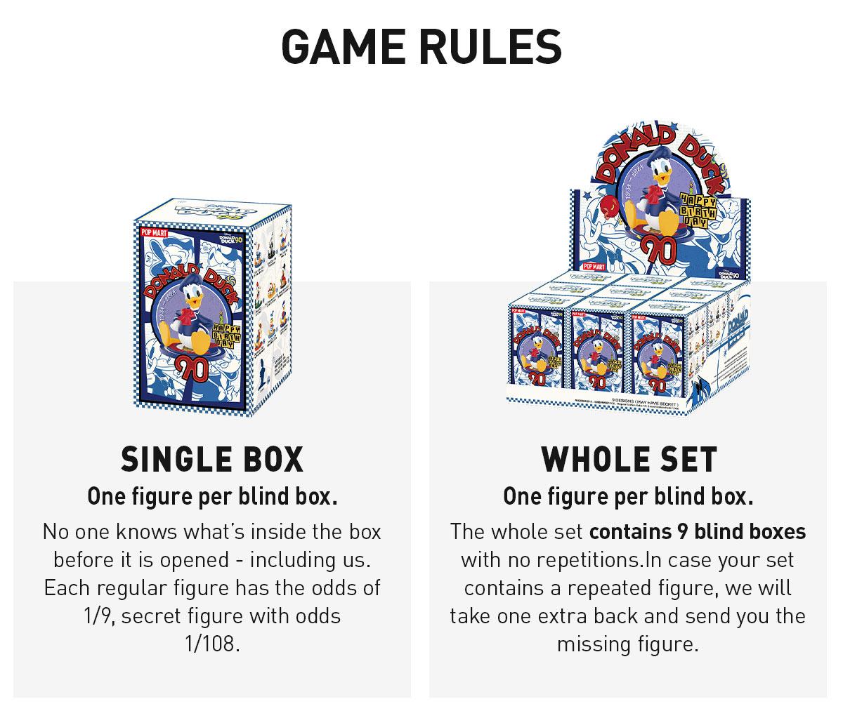 POP MART Disney Donald Duck 90th Anniversary Series Figures, Blind Box