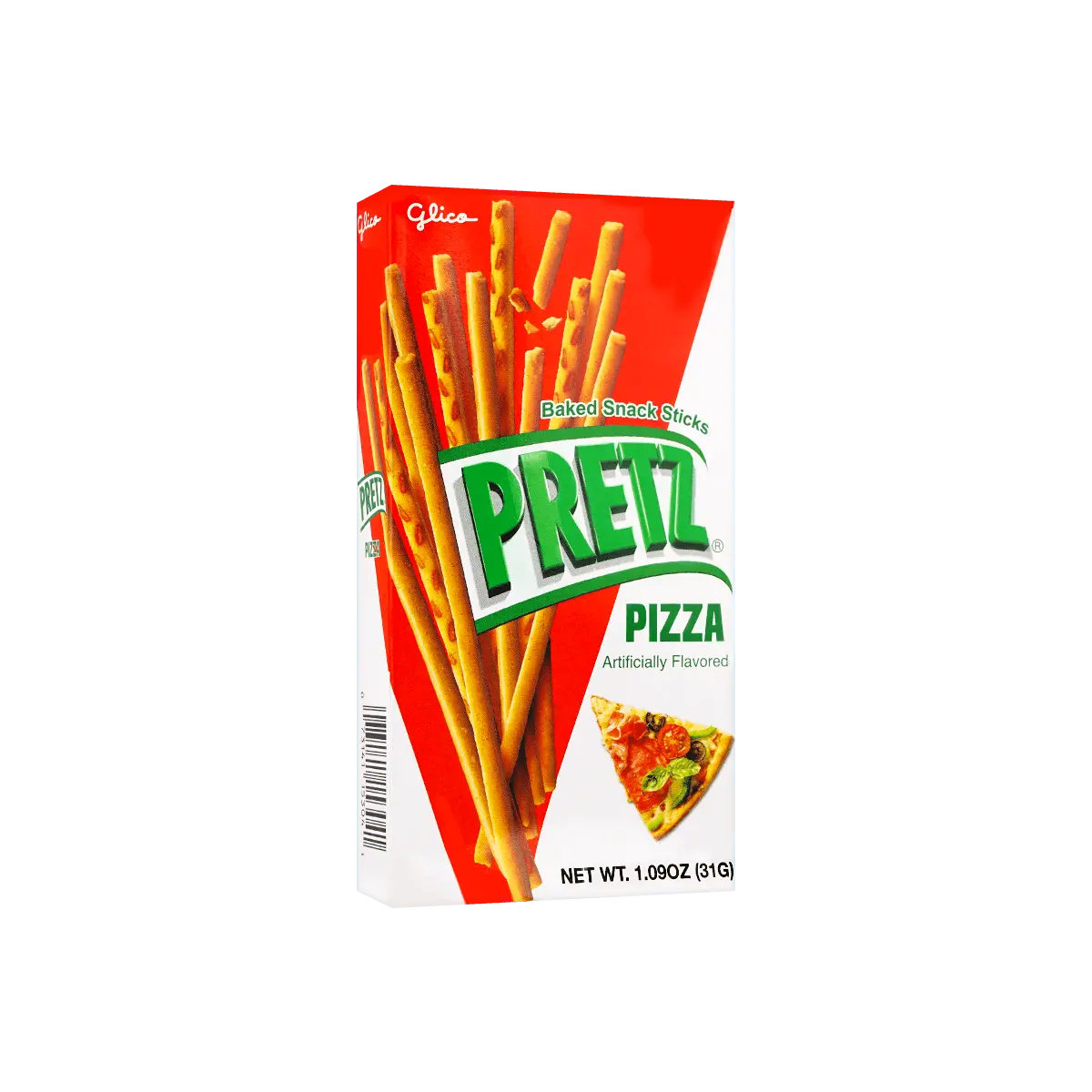 GLICO Pizza Flavored Pretz - Baked Pretzel Sticks, 1.09oz