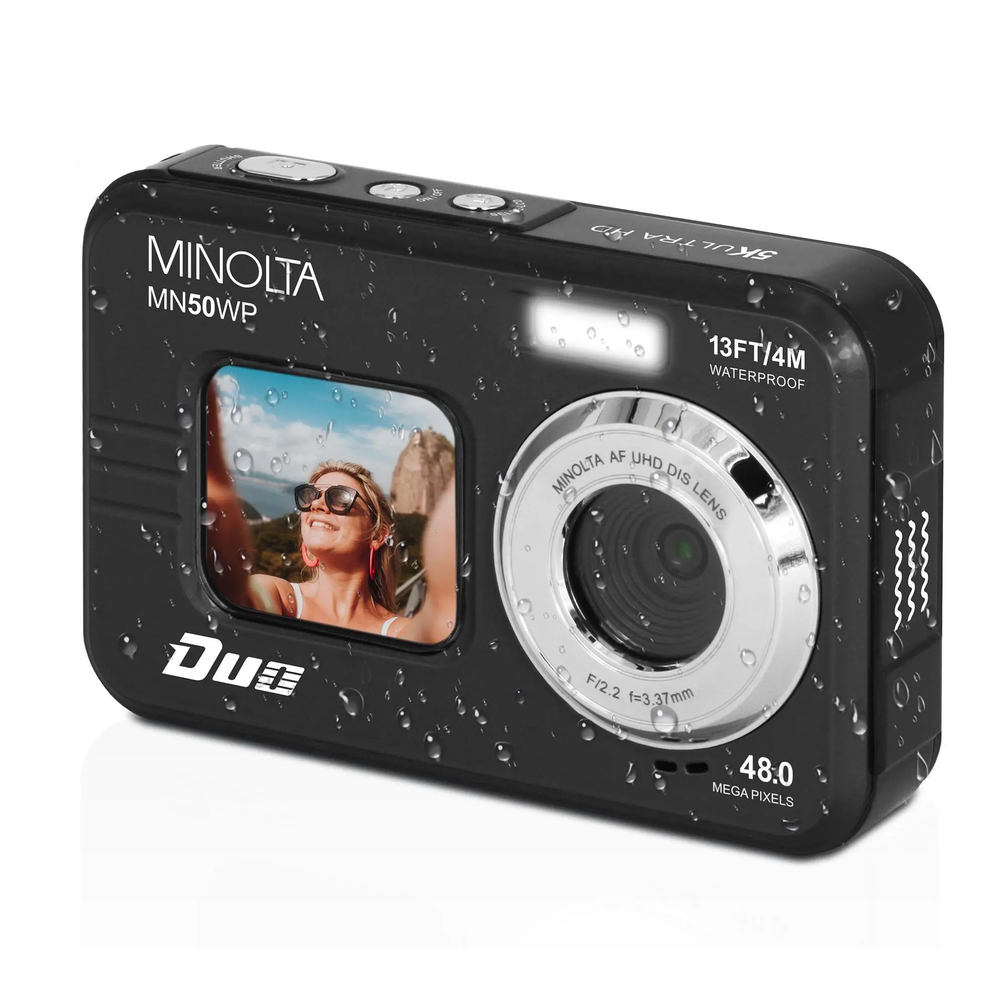 Minolta MN50WP Waterproof 48MP Camera w/ Accessories