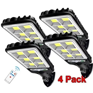 【summervibes】Solar Street Lights Outdoor, 2 Pack 3000 Lumens 108COB Motion Sensor Security Light - Wireless Waterproof Solar Lights for Patio, Front Door, Deck, Fence, Gutter, Yard, Porch (2pack)