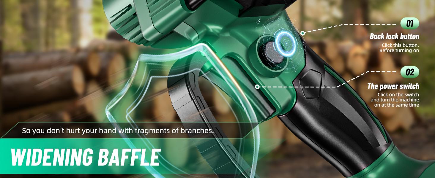 PAOWAFOL Mini Chainsaw 6-Inch Compact Handheld Electric Chain Saw with 2 Batteries Security Lock for Efficient Wood Cutting, Tree Trimming, and Pruning - Gift for husband,dad,father,men-Homeowners, Gardeners, and DIY Enthusiasts PAOWAFOL Mini Chainsaw 6-Inch Compact Handheld Electric Chain Saw with 2 Batteries Security Lock for Efficient Wood Cutting, Tree Trimming, and Pruning - Gift for husband,dad,father,men-Homeowners, Gardeners, and DIY Enthusiasts