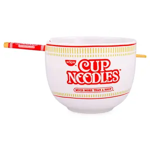 Nissin Cup Noodles 20-Ounce Ramen Bowl and Chopstick Set