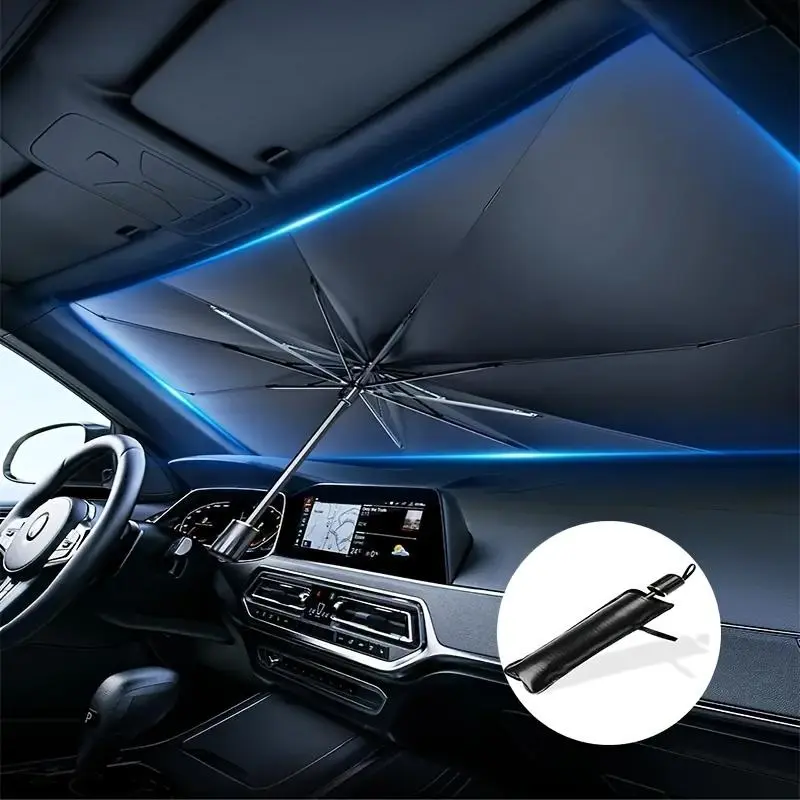 Car Front Windshield Sunshade, Heat-Insulating Car Interior Windshield Sunshade, Car Accessories for Car Sunshade, Sun Cover For Car Windshield, Front Window Sun Shade For Car, Car Sunshades For Windshield