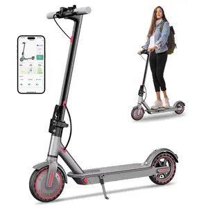 D8 Foldable Scooter for Adults & Teens, 350W Motor, 19 MPH Top Speed, 15-18 Miles Range, 8.5" Solid Tires, smart APP Control, Portable Commuting  Folding Electric Commuter Scooter