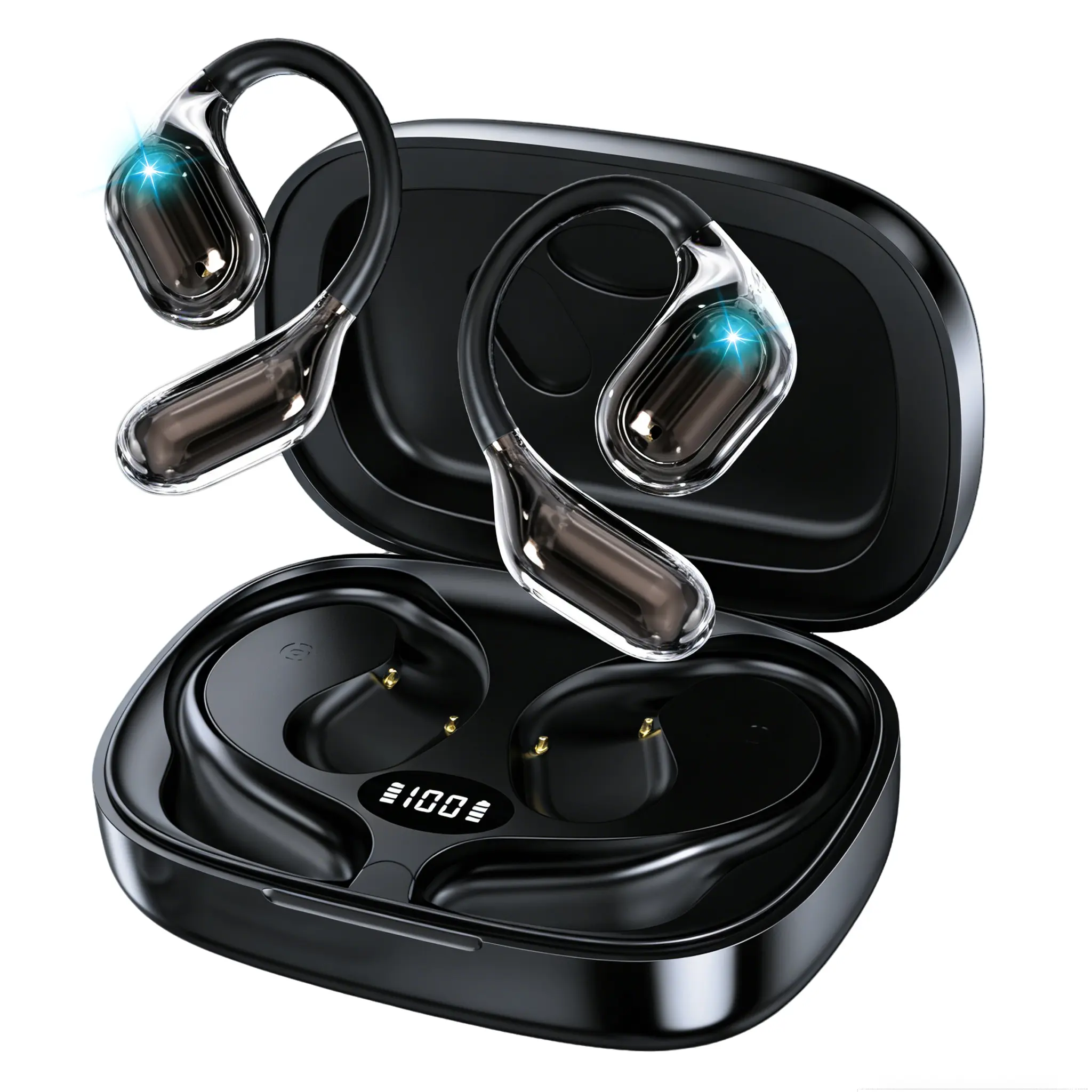 Real-Time AI Translation Electronic Bluetooth Headphones - 5-in-1 Audio Earbuds with 150 Languages, 7 Modes, 60H Battery Life, Language Learning Tool for Business, Overseas Travel,back to school,back to school haul Durable sohochic