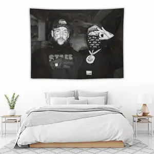 Suicideboys Music Album Print Tapestry - Flag Aesthetic Wall Decor for Bedroom, Living Room - Home Decoration Wall Art by Summerwins