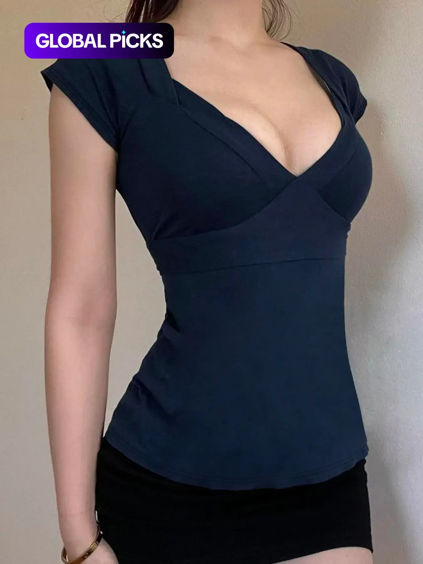 Women's Plain Basic Tee, Casual Short-Sleeve T-Shirt, Ladies' Summer Clothes for Daily Wear, Casual Stylish Tee, Casual Chic Top, Top