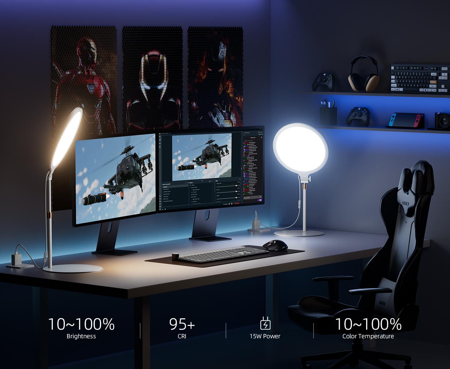 Weilisi Desk Ring Light with Stand - 10.5'' Desktop Ring Light with Phone Holder for Video Recording, Adjustable Desk Lighting for Webcam, Meetings, Live Stream, Home Office Weilisi Desk Ring Light with Stand - 10.5'' Desktop Ring Light with Phone Holder for Video Recording, Adjustable Desk Lighting for Webcam, Meetings, Live Stream, Home Office