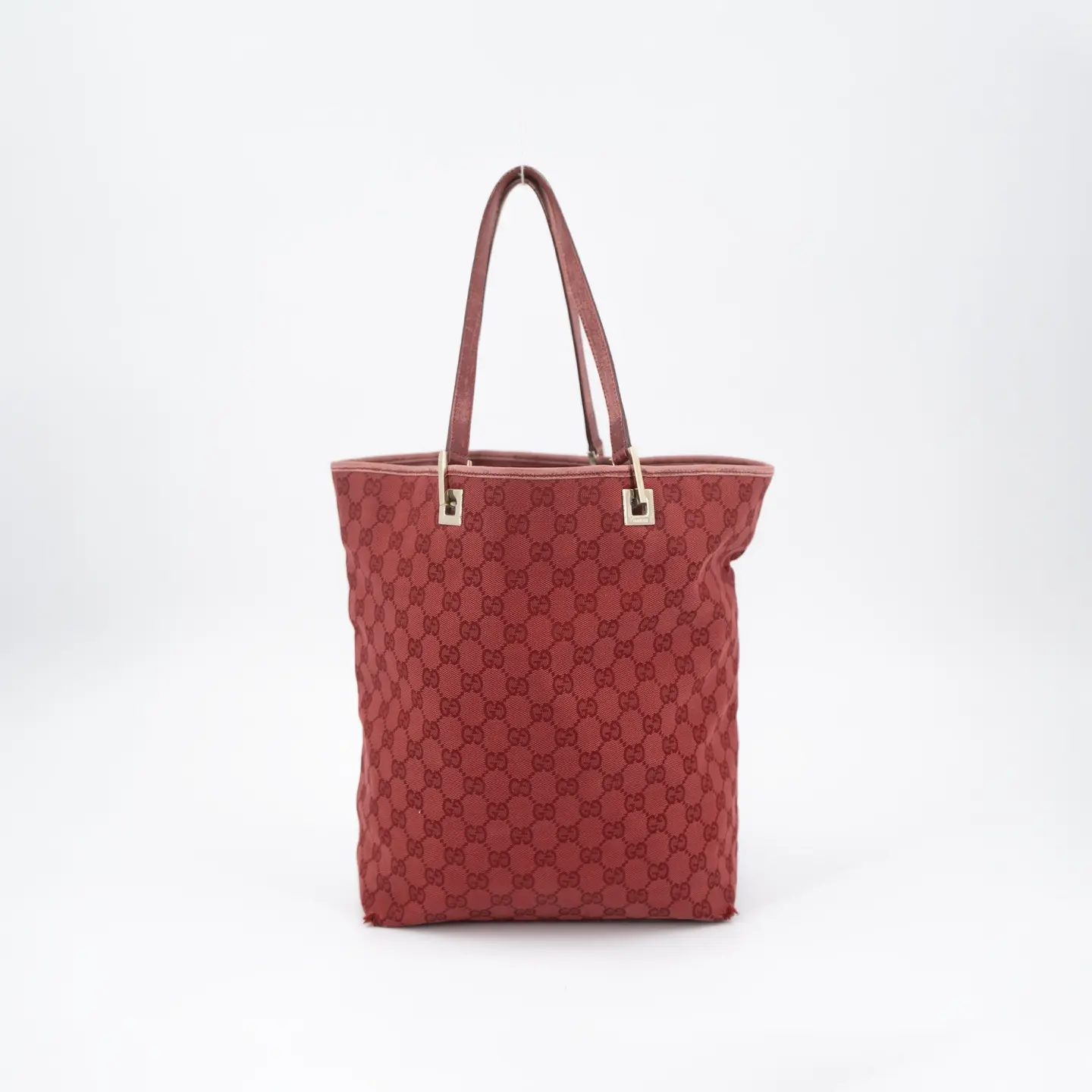 Pre-owned GUCCI canvas Tote Bags Tote Bag Red GG Tote Bag (39481 