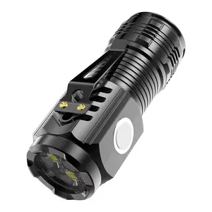 Type-C Charging Mini High-Power Flashlight Thumb-sized flashlight 5 lighting modes Multi-functional portable outdoor flashlight Outdoor adventure gear Ideal for fishing, car maintenance, hiking, hunting, camping, and emergency situations.