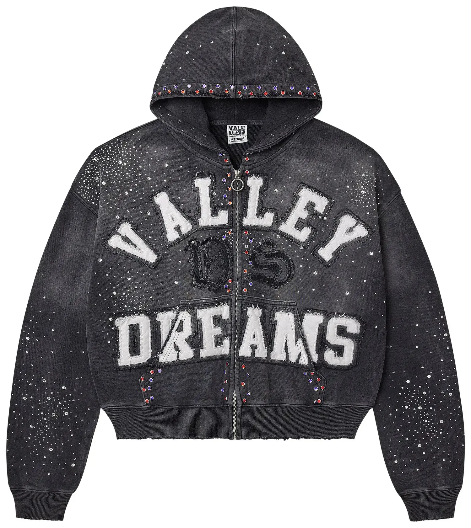 Valley Forever Classico Zip-Up Hoodie - Men's Casual Tops, Comfortable Sweatshirt (Black)