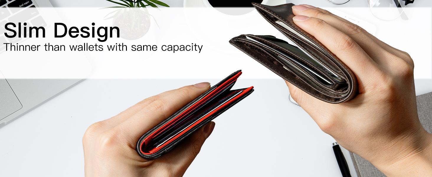 GSOIAX Men's Slim RFID Blocking Wallet GSOIAX Men's Slim RFID Blocking Wallet