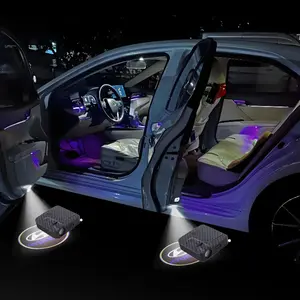 2 pcs for Hyundai models, car welcome lights, decorative lights, door projection lights, suitable automotive accessories