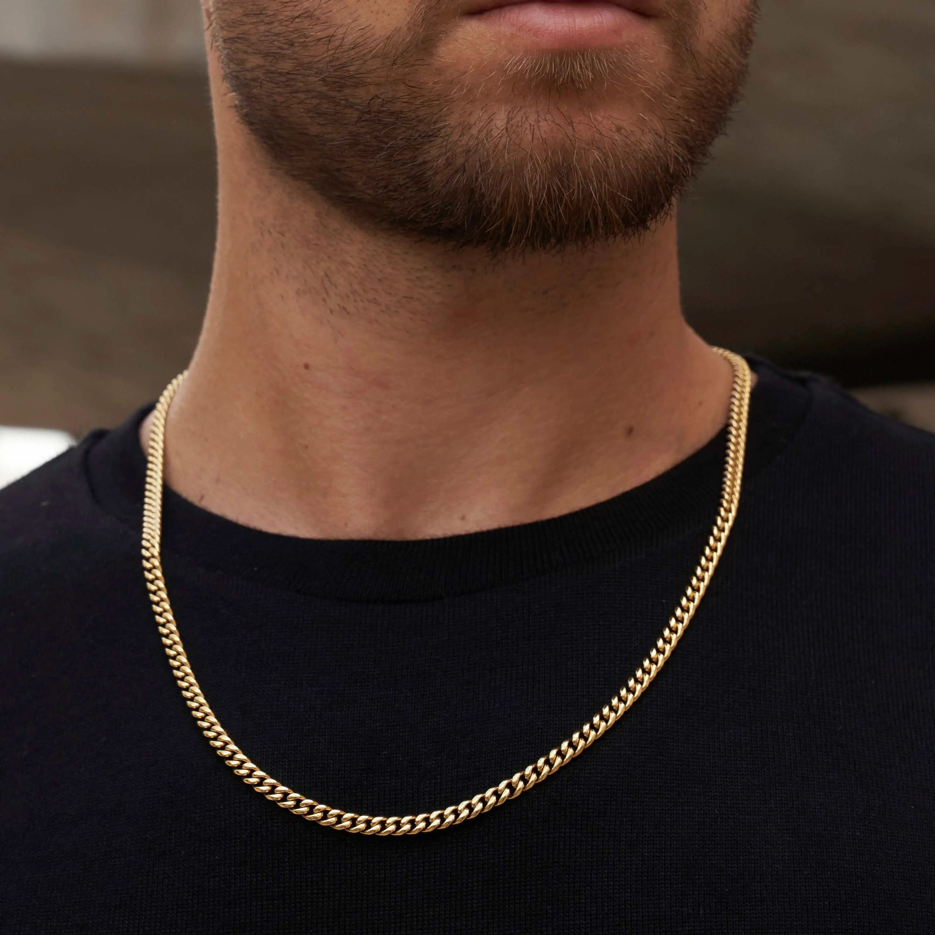 GLD Cuban Link Chain | Yellow Gold 5mm Width - 18k Gold Plated, 5mm Width, 16" to 30" Length Options, Versatile Styling for Everyday Wear - Perfect Gift
