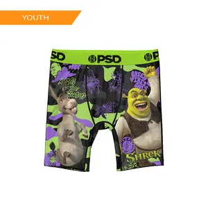 PSD Youth Boys Shrek Swamp Boxer Brief - Soft, Breathable and Comfortable Stretch Underwear