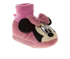 Minnie Mouse Baby Girls' Slipper Bootie Shoe. (Infant)