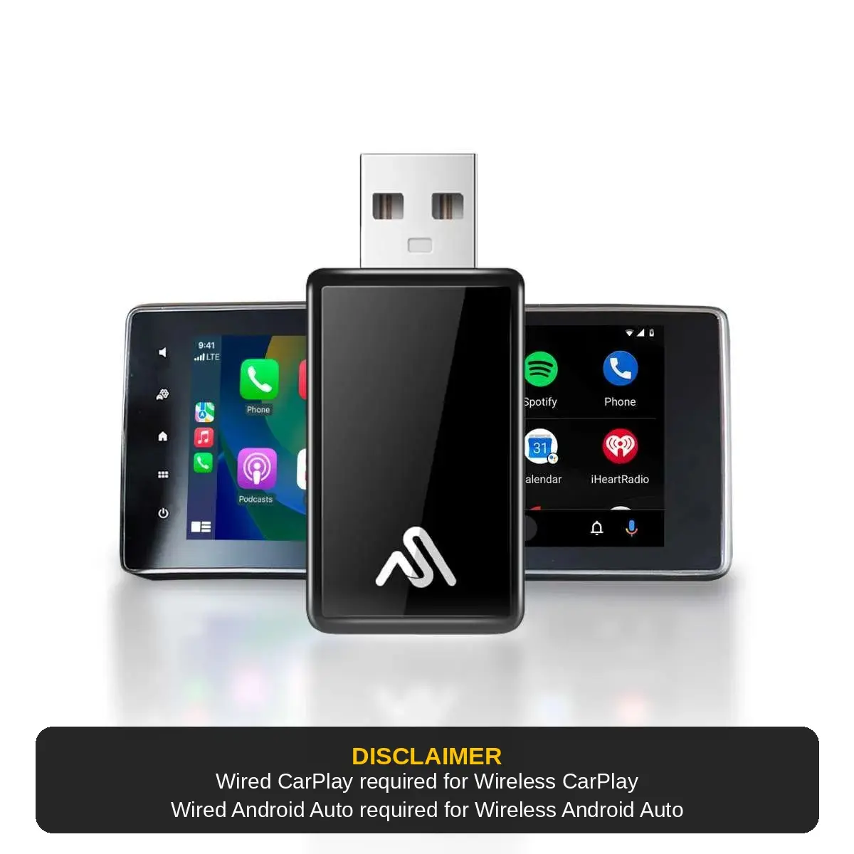 AutoSky Wireless CarPlay and Android Auto Adapter. Convert your Wired Connection to Wireless
