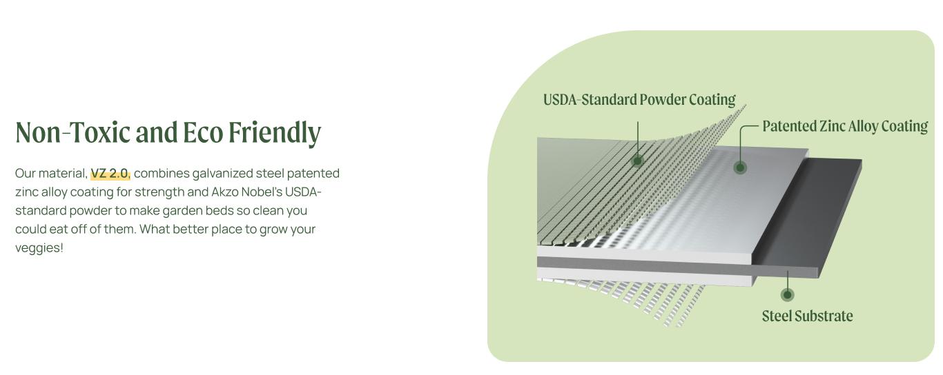 Vego Garden 20 Gallon Rolling Planter Metal Citrus Tree Planter with Wheels for Patio Porch & Backyard Classic Design for Dwarf Trees