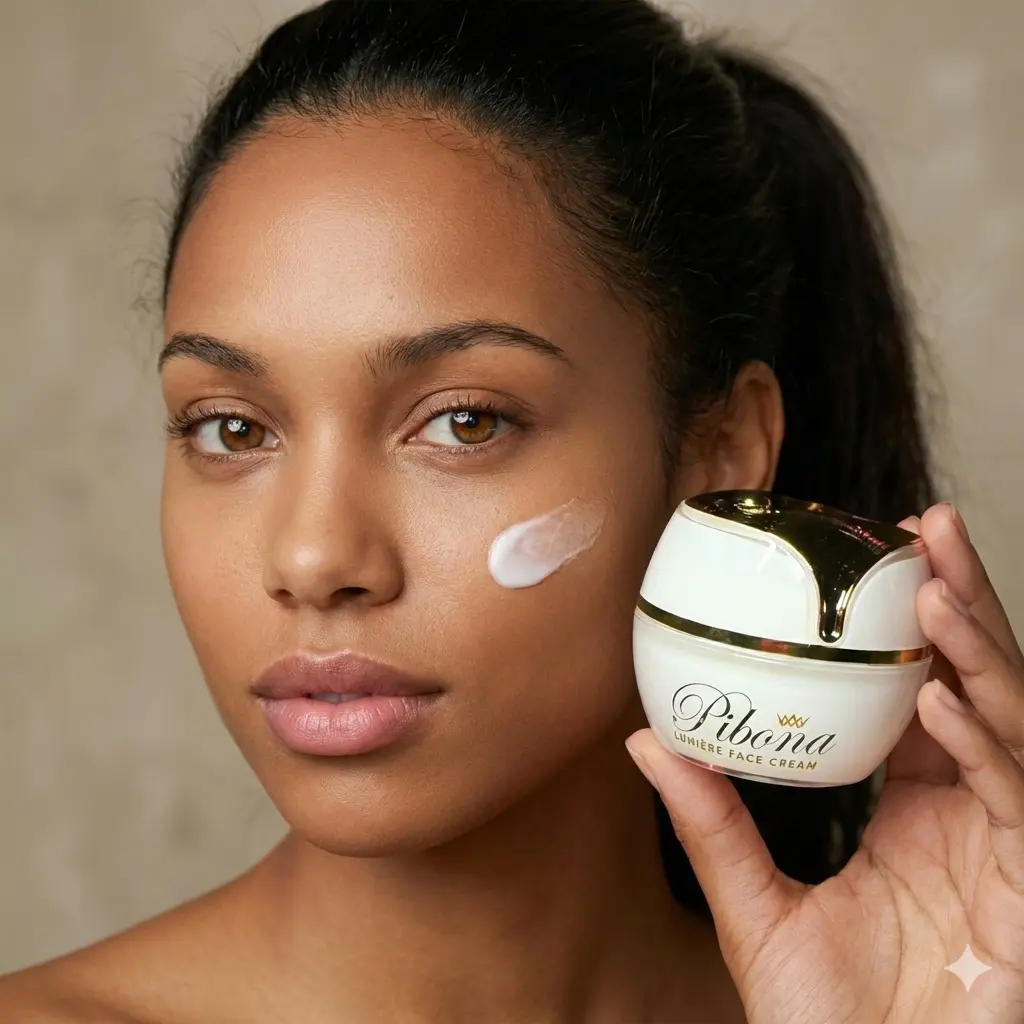 Pibona Gentle Moisturizer Face Cream for Sensitive Skin, Radiant Complexion Boost & Glow Up Skincare Moisturizer