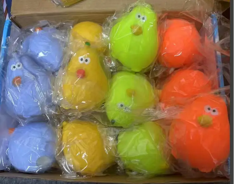 Cute Pear Bird Squishy Stress Relief Toy, Super Soft Slow Rising Squeeze Fidget Toy for Kids Adults Anxiety Relief