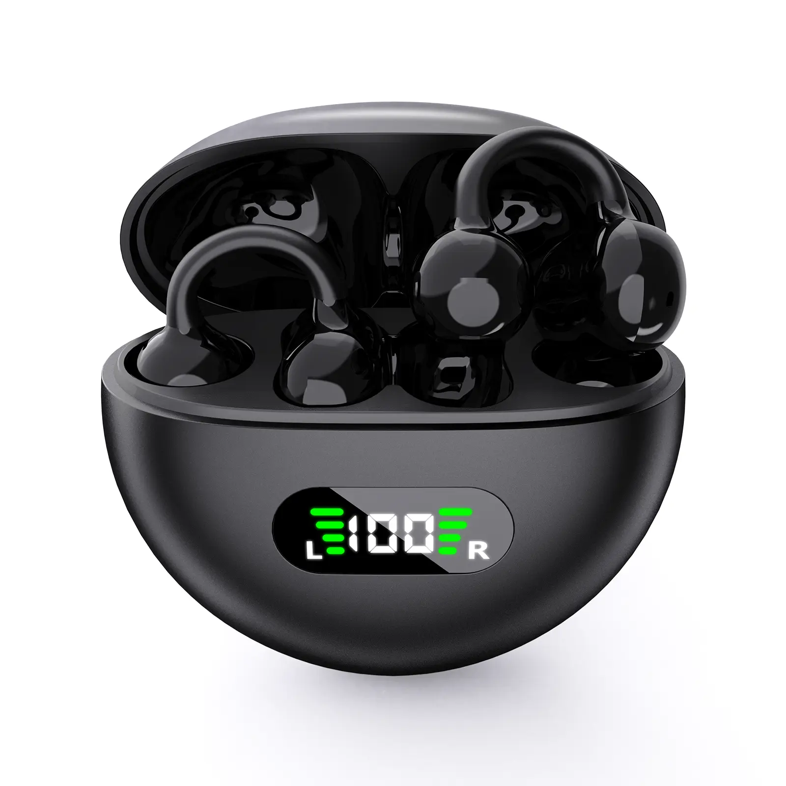 TEMPOMIND Painless clip on wireless Bluetooth earphones are comfortable to wear. Clip on earphones are suitable for sports, fitness, outdoor activities, or gaming. Music earphones are also suitable for making calls