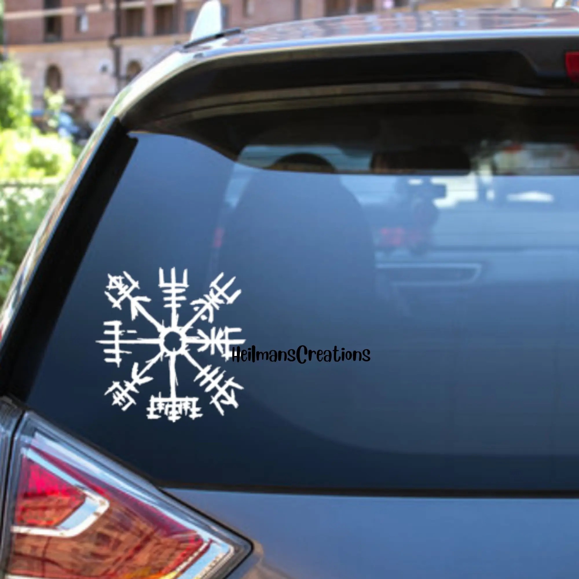 Viking Compass Vinyl Decal | Sticker, Nordic, Norse, Pagan, Wayfinder, Vegvisir