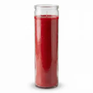 Red 7-day jar candle