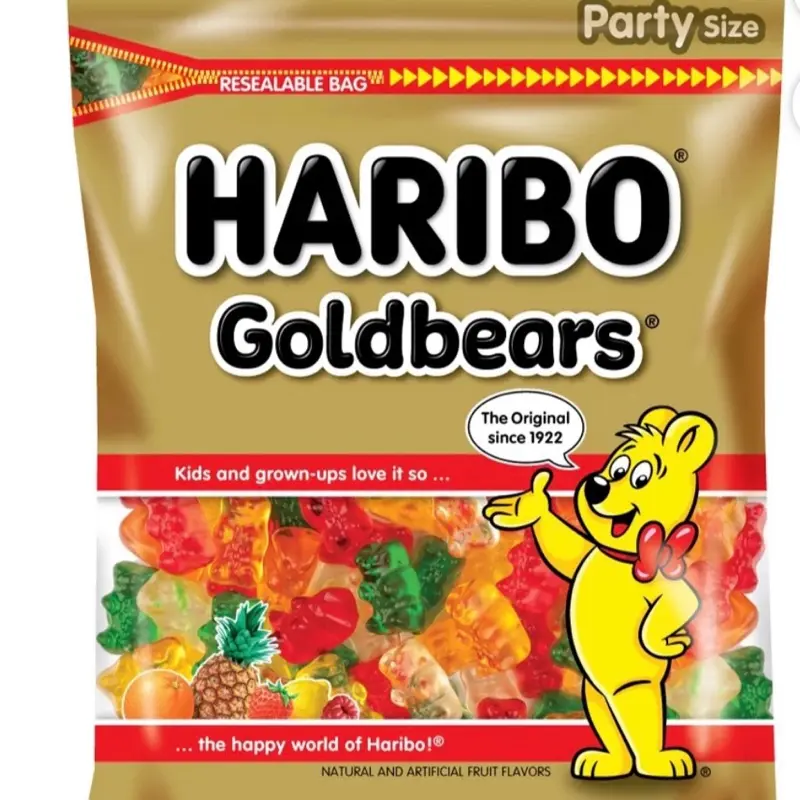 Goldbears Gummy Bears Original Assorted Fruit Flavor Candy Gummies, 28.8 oz, Bulk Party Size Bag