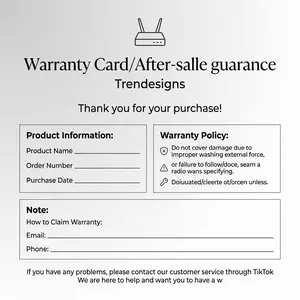 Trendesigns Trendy T-Shirt After-Sale Warranty Certificate