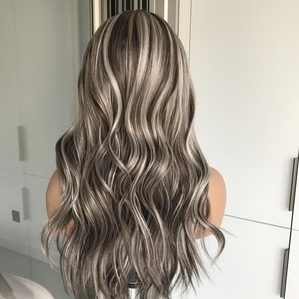 AISOM Greta Iced Mocha Loose Wave 13x4 Free Part Lace Front Wig with Scandinavian Hairline Glueless Wig Low Density 22" Women Wig Daily Use