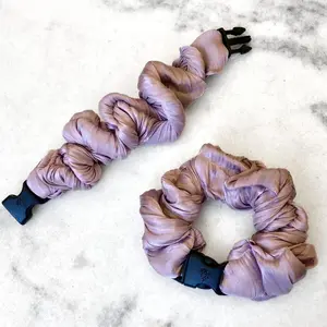 Lavender Cloud Buckle Scrunchie - No Snagging, No Tangles