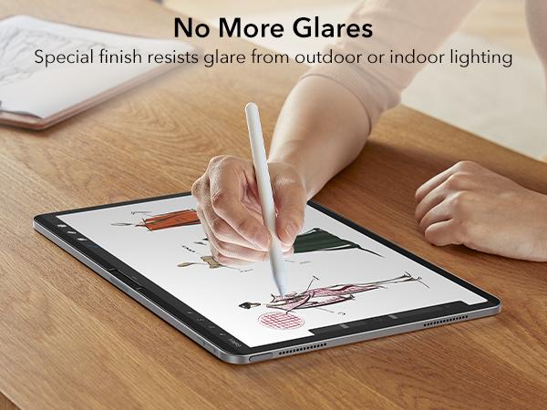 ESR Screen Protector for iPad Air 11"/13"&iPad Pro 11"/13"&iPad A16 11/10, Bubble-Free, Easy Installation, 9H Tempered Glass Film with UltraFit Tray