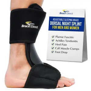 Brace Direct Dorsal Night Splint - Adjustable Relief for Plantar Fasciitis and Heel Pain Healthcare Tool
