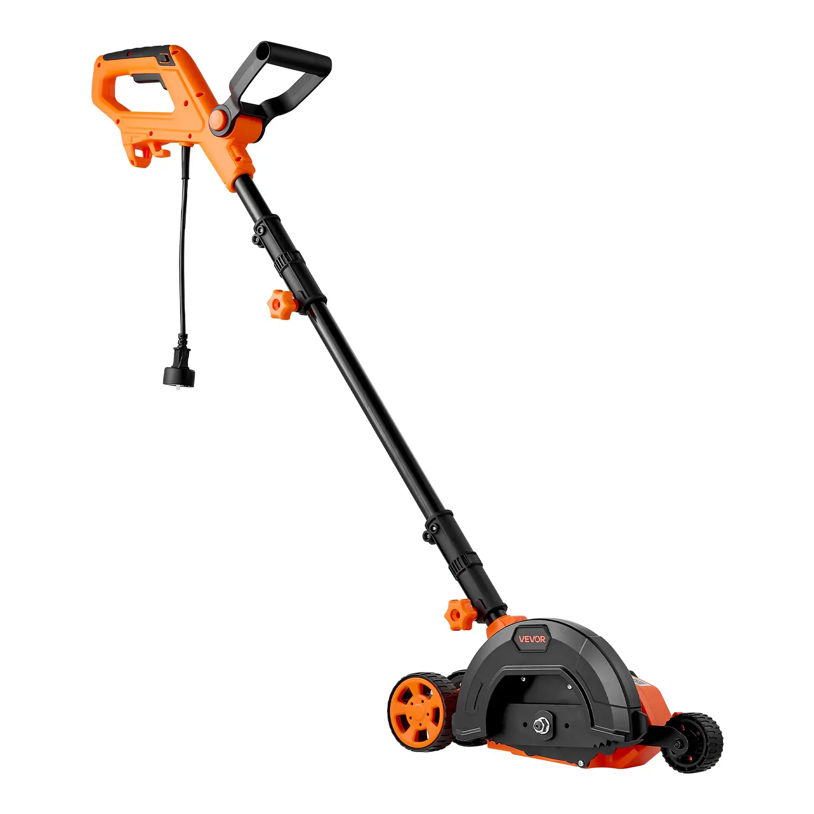 【summerfinds】VEVOR 12-Amp Electric Lawn Edger, 8-in High-Carbon Steel (65 Mn Steel) Blade, 4000 RPM, 3-Position Adjustable Depth, 55.12 In Pivoting Handle, Dual Wheels, 10.62 lbs, for Lawns, Driveways, 3-Position Blade Depth
