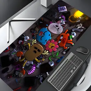 Cartoon  Pattern Desk Mat, Rectangle Gaming Desk Mat, Non-slip Rubber Base Keyboard Mat for Home Office, Desk Decor, Mousepad