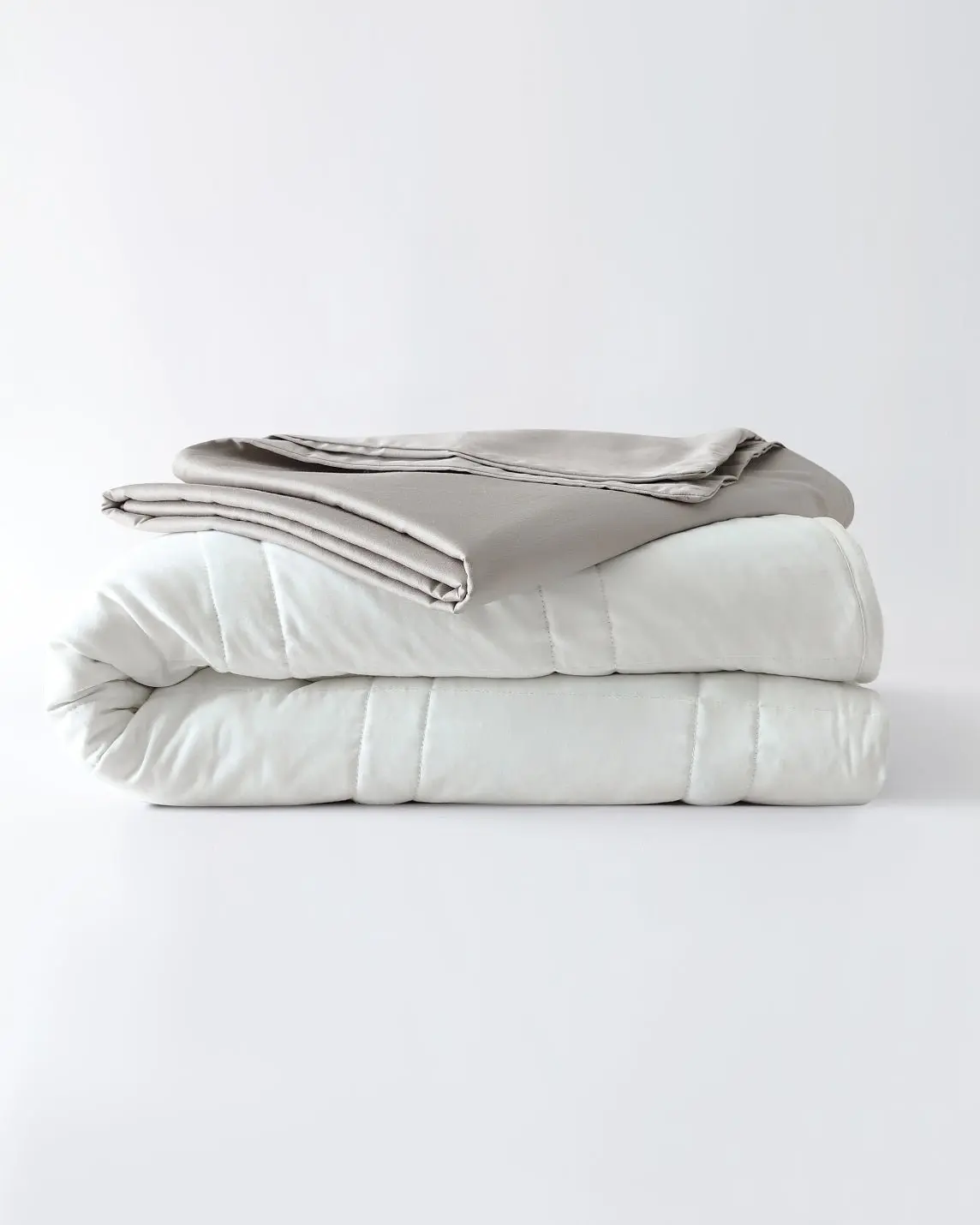 12lb Weighted Throw Blanket + Cotton Duvet Cover