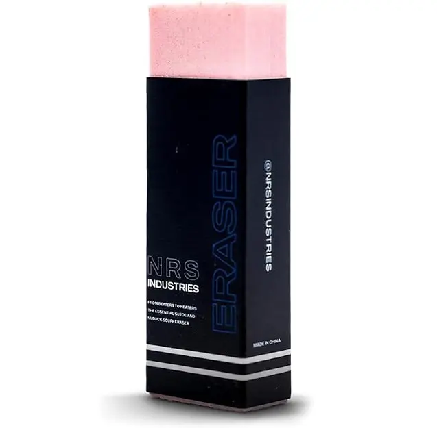 Never Ride Stock Essential Suede-Nubuck Eraser Footwear Cleaner - No-Rinse, Water-Free Tool for Sneakers, Boots - Removes Dirt, Stains from Leather, Fabric, Canvas, Knit