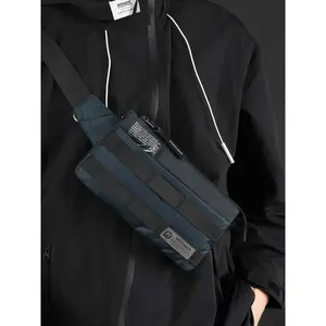 Men's Simple Multi-functional Crossbody Bag, Fashionable Casual Versatile Zipper Shoulder Bag for Daily Commuting, Work and School, Sling Bag for Men, Zipper Bum Bag