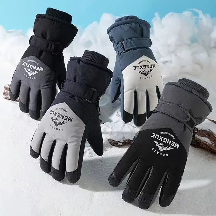 Waterproof Breathable Ski Gloves - Durable Warm Cold Weather Sports Gloves for Men & Women, Winter Outdoor Essential Protective Gear for Snowboarding
