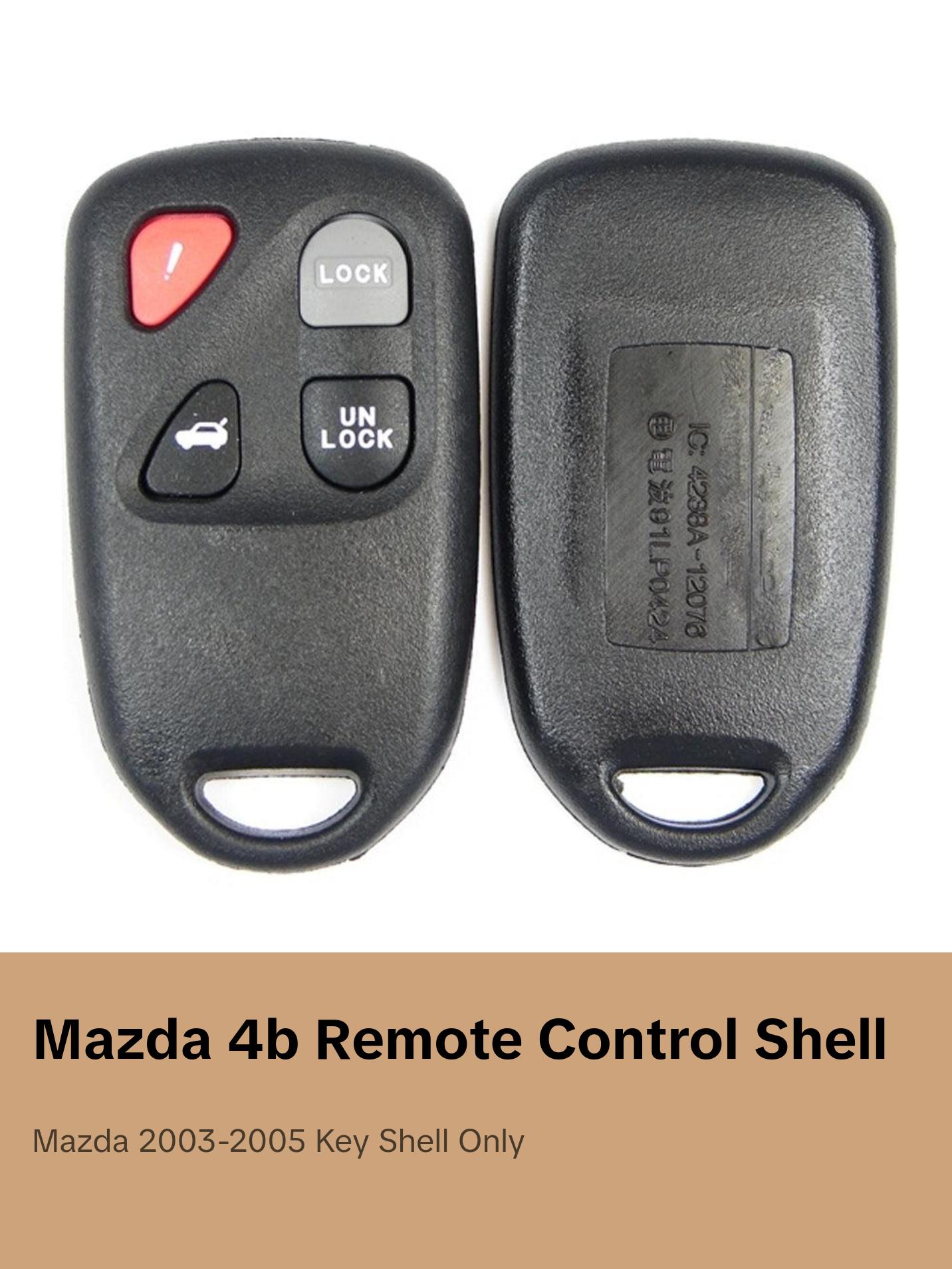 2003 - 2005 Mazda Remote Control Shell 4B Compatible with FCC# KPU41805