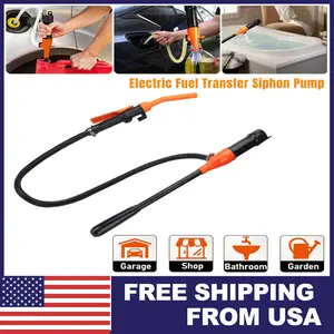 2.4 GPM Portable Electric Transfer Pump, Battery-Powered for Gas, Oil, and Fuel, Lightweight & Efficient for Quick Liquid Transfer in Home and Outdoor Use