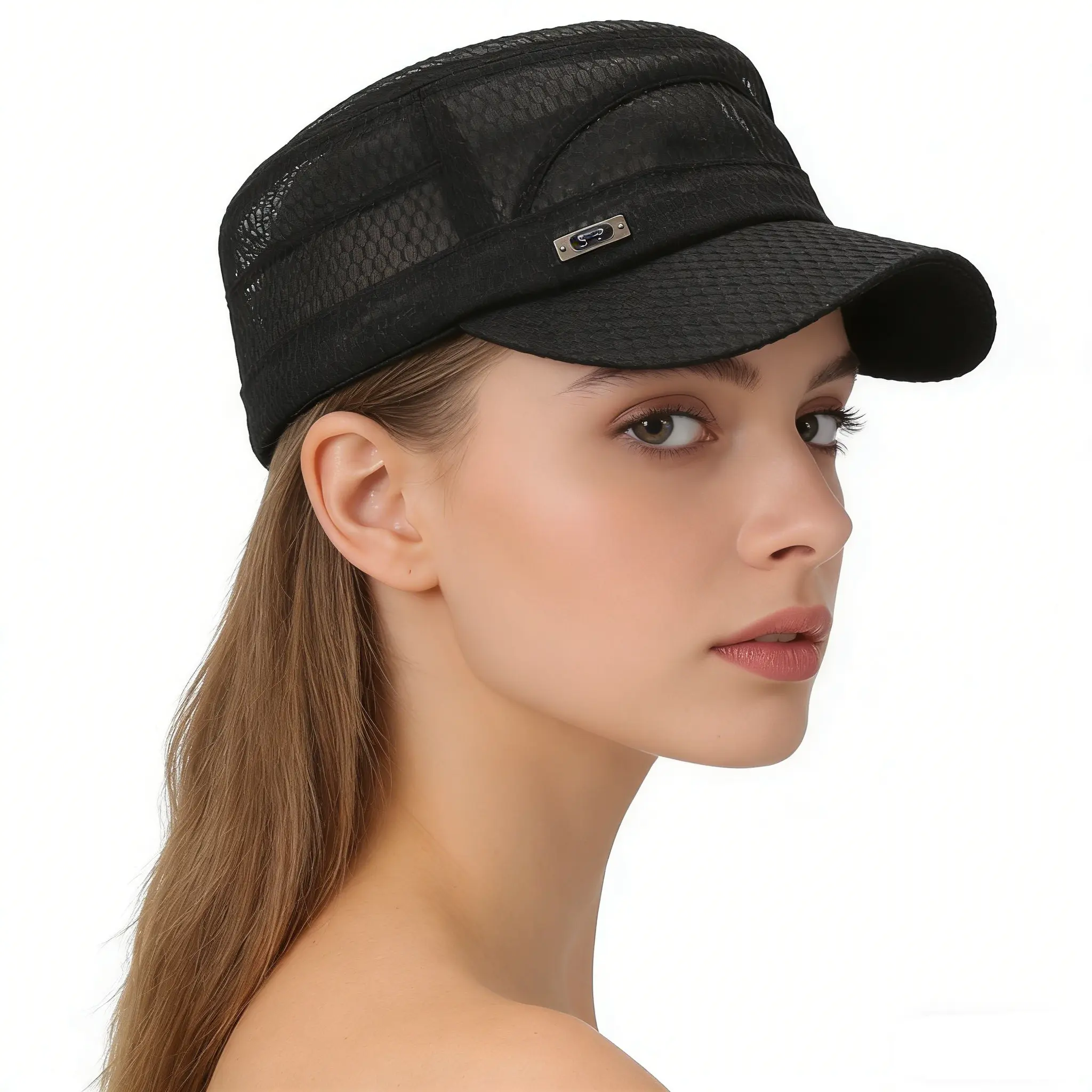 Flat cap men's casual breathable sunshade summer outdoor sun protection hat for women